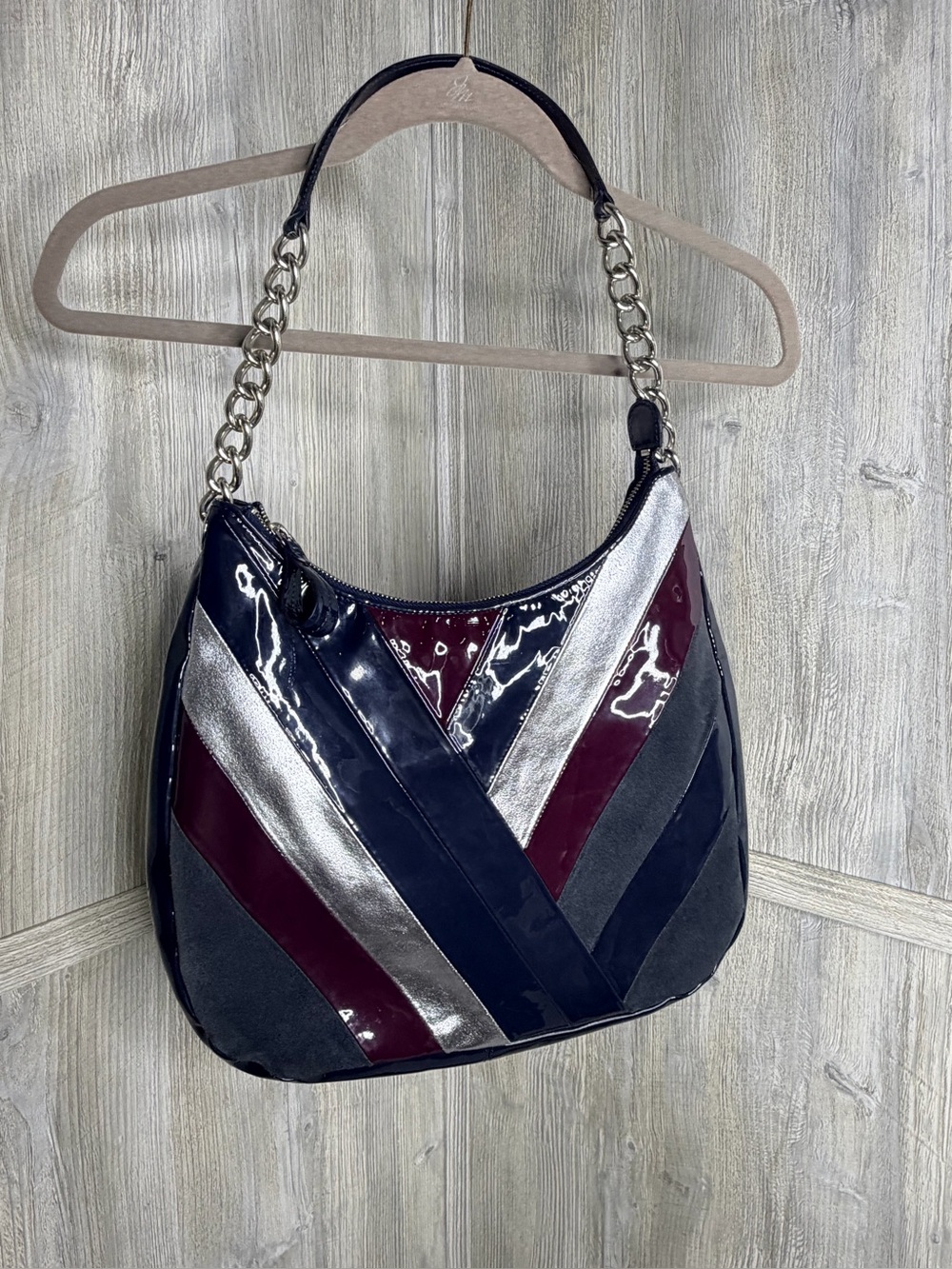 Goldenbleu Patchwork Shoulder Bag